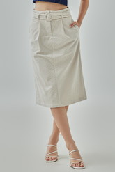Andreana Corduroy Straight Skirt